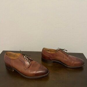 Cole Haan Men's Dress Shoes Brown Leather, Size 9.5M leather sole, pointed toe